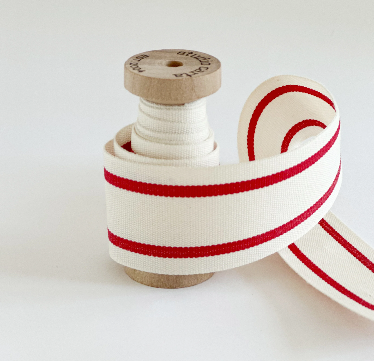 Wood Spool Striped Cotton Ribbon