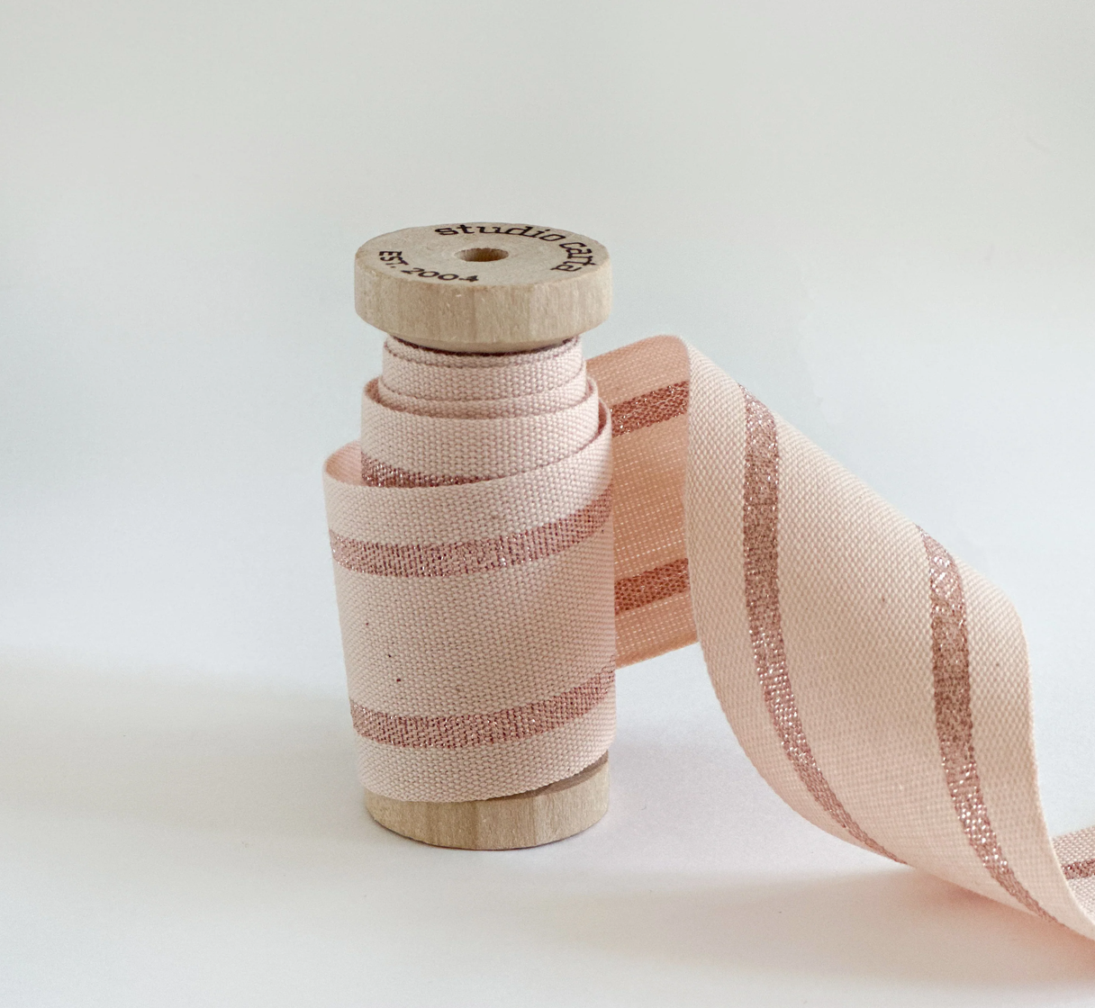 Wood Spool Striped Cotton Ribbon
