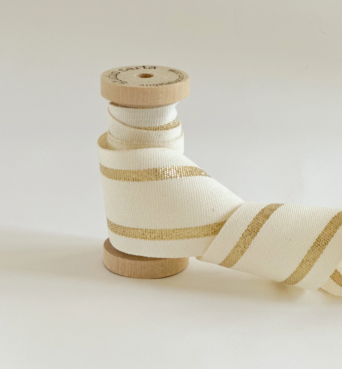 Wood Spool Striped Cotton Ribbon