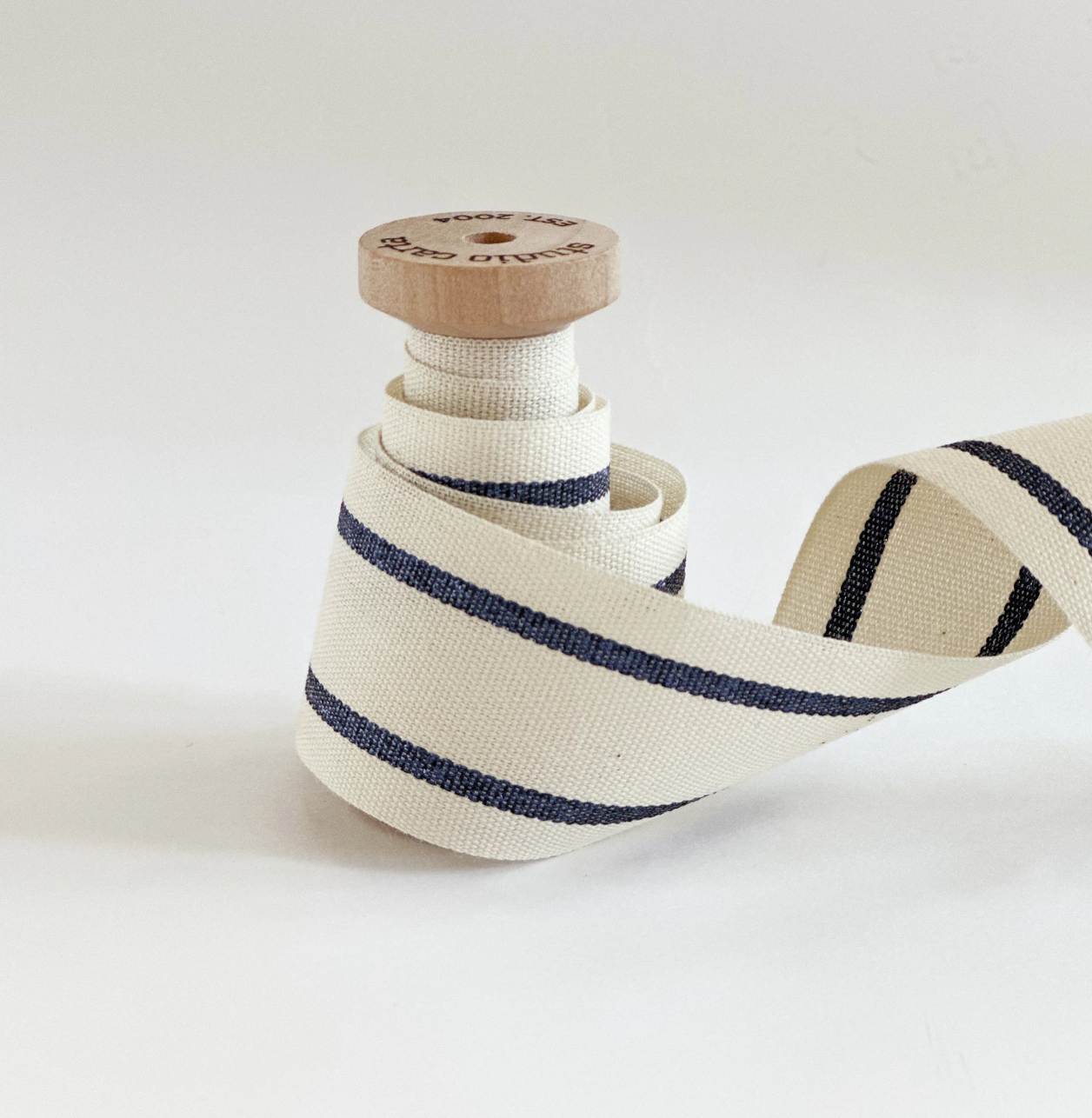 Wood Spool Striped Cotton Ribbon